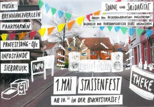 Proramm des Buchstrassenfestes 2018 mit dem 1. Bremer Ukulelenorchester